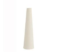 22CM Ceramic Bud Vase Small Narrow Neck Vase Tall Conic Decorative Single Stem Floral Home Decor Centerpiece for Home Wedding Bedroom Living Room Office Table Decoration(Beige)