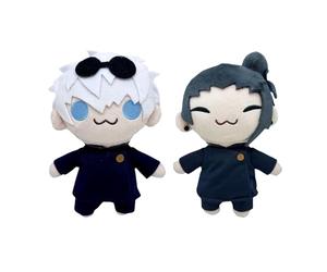 22cm Gojo Satoru Plush Toy,2 Pcs Gojo and Geto Stuffed Animals Toy,Cartoon Gojo Plushies Pillow for Kids Plush Figure Gift ，Plushie Pillow Collectible & Birthday Gifts for Kids Adults Fans (A)