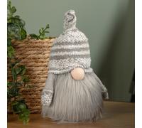 22cm Grey Plush Indoor Christmas Gonk Decoration