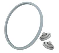 22cm Silicone Sealing Ring Set, Pressure Cooker Sealing Ring with 2 Silicone Pressure Cookers Lid, Replaceable Silicone Gasket Seal Ring, Pressure Cooker Accessories for WMF Fissler