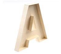 22cm Wooden Fillable Letter A, fillable Letter Box A-Z Hollow Letters