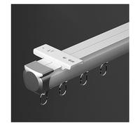 22ft Heavy Duty Metal Ceiling Mount Sliding Barn Rail Track System Rustproof & Anti Fade Cuttable for Indoor/Outdoor Use White Finish Perfect for Home Renovation.