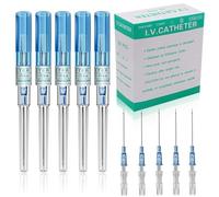 22G Catheter Piercing Needles 50Pcs IV Catheter Needles 22 Gauge Ear Nose Piercing Needles Stainless Steel Hollow Needles for Ear Nose Lip Tongue Belly Cartilage Piercing Kit Piercing Tools