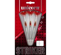 (22g, Silver/Red/White) Unicorn Striker Tungsten Darts