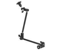 22in/57cm Expandable Articulating Arm, 360° Rotation Articulating Friction Magic Arm with 1/4 and One 3/8 Thread, Two Section Desk Camera Mount for LED Light/Microphone Video Rig