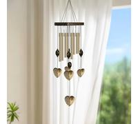 22in 8 Tubes Wind Chime, Wind Chime with S-Hook that Can Make Beautiful Sounds Suitable for Indoors, Gardens(Love)