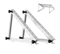 22in Adjustable Solar Panel Stand, Tilt Mount Bracket with Full Hardware, 22 Inch Solar Panel Mounting Bracket for Roof/Ground/Wall/RV, for Compact Solar Panels