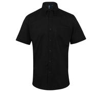 (22in, Black) Premier Mens Signature Short-Sleeved Shirt