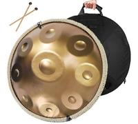 22in D Minor Steel Hand Drum 9/10/12 Notes Handpan Drum For Professional Performance,Sound Healing,Personal Meditation,Yoga,432HZ/440HZ Percussion Instrument (One Color 9 Notes(440HZ))