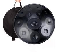 22In Steel Tongue Drum, 12Notes Hand Pan Drums, Tank Drum Percussion Instrument, for Sound Healing Instruments, Street Performances, Festival Celebrations-Black