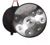 22In Steel Tongue Drum, 12Notes Hand Pan Drums, Tank Drum Percussion Instrument, for Sound Healing Instruments, Street Performances, Festival Celebrations-Silver
