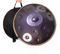 22In Steel Tongue Drum, 12Notes Hand Pan Drums, Tank Drum Percussion Instrument, for Sound Healing Instruments, Street Performances, Festival Celebrations-Deep Purple
