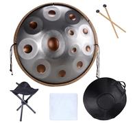 22in Steel Tongue Drum, 9/10/12/14 Notes Hand Pan Drums, Tank Drum Percussion Instrument, for street performances, festival celebration-12Notes
