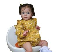 22inch/55cm Reborn Baby Toddler Girl Dolls Realistic Soft Silicone Newborn Reborn Babies Anatomically Correct Doll Handmade Magnet Pacifier Xmas Gifts