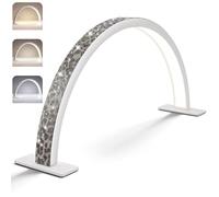 22Inch Foldable Nail Tech Lamp, Half Moon Lamp with Diamond for Desk, 3000K-6000K Adjustable Brightness Desk Lash Light for Eyelash, Facial Spa, Manicure, Tattoo