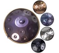 22inch Handpan Drum In D Minor 432Hz/440Hz Steel Hand Pan Drums For Professional Audio Production, Handpan Harmonic Percussion 9/10/12 Notes