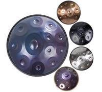 22inch Handpan Drum In D Minor 432Hz/440Hz Steel Hand Pan Drums For Professional Audio Production, Handpan Harmonic Percussion 9/10/12 Notes