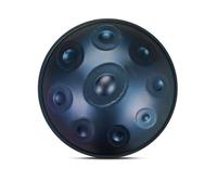 22Inch Heavy Duty Handpan Drum, 440Hz 9Notes D Minor Steel Drum Instrument for Professionals & Beginners, Ideal for Music Creation, Meditation, Yoga, Sound Healing (Color : Moonlight Blue)