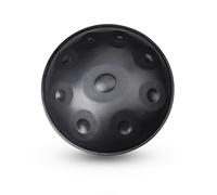 22Inch Heavy Duty Handpan Drum, 440Hz 9Notes D Minor Steel Drum Instrument for Professionals & Beginners, Ideal for Music Creation, Meditation, Yoga, Sound Healing (Color : Classic Black)