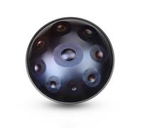 22Inch Heavy Duty Handpan Drum, 440Hz 9Notes D Minor Steel Drum Instrument for Professionals & Beginners, Ideal for Music Creation, Meditation, Yoga, Sound Healing (Color : Violet)