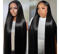 22Inch Straight Human Hair Wig 13x4 Transparent Lace Front Wigs Human Hair 180 Density Real Hair Wigs for Women Human Hair Natural Color Pre Plucked Natural Hairline Natural