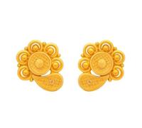 22K Real Certified Fine Yellow Gold Beauteous Design Earrings