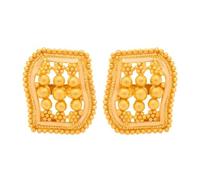 22K Real Certified Fine Yellow Gold Gorgeous Design Earrings