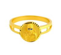 22K Real Certified Fine Yellow Gold Sai Baba Design Men's Ring
