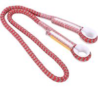 22KN Eye To Eye PreSewn Rock Climbing Rope, 80cm/31.5in Sling Loop Safety Rappelling Abseiling Cord 8.02mm/0.3in Diameter Tree Climbing Gear Arborist Rope Outdoor Gear Lanyard (RED, 2Pcs)