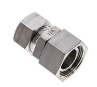 22L & 28L Stainless Steel Straight Cutting Fitting with Swivel 160 bar FKM O-ring Sealing Cone ISO 8434-1