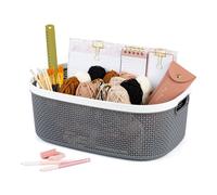 (22L (44.5X30.5X16.5CM)) LIVIVO Handy Grey Storage Basket