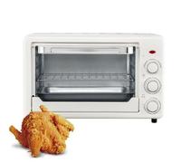 22L Countertop Electric Oven, Adjustable Temp Control for Baking, Roasting | 1000W power with overheating protection, 100-250°C dial, 60-min timer, plus non-stick tray and glass door included