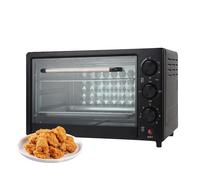 22L Mini Oven, Countertop Electric Grill with Adjustable Temperature and Timer, 1000W Countertop Electric Cooker With Rotisserie and Baking Sheet, for Roasting, Baking, Grilling and Reheating