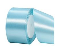 22m Baby Blue Ribbon Baby Blue Satin Ribbon 40mm, Babyblue Hair Ribbon.Cake Bows for Easter Gift Wrapping Fabric Polyester for Gift Wrapping Hair Bows Cake VJ Day 80th Anniversary Decorations