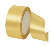 22m Wide Tyrant Gold Satin Ribbon 40mm for Wedding Car,Large Fabric Ribbon 1.5 Inch Car Ribbon Thick Baby Blue Ribbon for Crafting,Gift Wrapping,Wedding,Christmas,DIY,Hair Bows,Cake Decorations