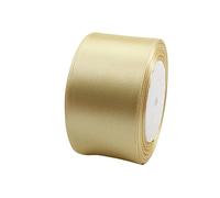 22m Wide Tyrant Gold Satin Ribbon 50mm for Wedding Car,Large Fabric Ribbon 2 Inch Car Ribbon Thick Baby Blue Ribbon for Crafting,Gift Wrapping,Wedding,Christmas,DIY,Hair Bows,Cake Decorations