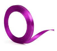 22m x 10mm Thin Dark Purple Ribbon Helloween Satin Ribbon, 2/5 inch Slim Deep Purple Ribbon for Gift Wrapping Wedding Birthday Present Cake Hair Bow Florist Bouquet Crafts Decorations