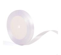 22m x 10mm Thin White Ribbon Wedding Car Ribbon, 2/5 inch Slim White Satin Ribbon for Gift Wrapping Wedding Christmas Birthday Present Cake Hair Bow Florist Bouquet Crafts Decorations