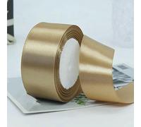 22meters 6mm-40cm Satin Ribbons Crafts Bow DIY Wrap Wine Red Orange Yellow Green Blue Purple Black Gray Gold White Ribbons-Khaki-Ribbon 40mm