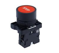 22mm 1 NC N/C Red Sign Momentary Push Button Switch 600V 10A 1PCS EFDSVUHE