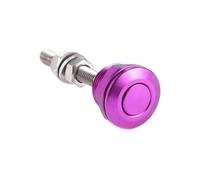22mm 1Pc/4Pcs Universal Push Button Bonnet Pins Aluminum Quick Release Latch Bumper License Plate Lock(PURPLE)