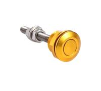 22mm 1Pc/4Pcs Universal Push Button Bonnet Pins Aluminum Quick Release Latch Bumper License Plate Lock(Gold)