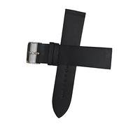 22mm 24mm 26mm 28mm 30mm 32mm 34mm 36mm Black Dark Brown Light Brown Genuine Leather Replacement Watch Band Strap (28mm Black)