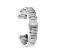 22mm 24mm Curved Metal Watch Strap Compatible With TAG Heuer Carrera CBN2A1D CBG2A90 WAY201S Solid Stainless Steel Band Men's Bracelet(Silver,22mm width)
