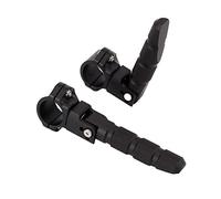 22mm 25mm 27mm 32mm Universal Motorcycle Highway Bar Foot Pegs 360 Rotatable 7/8 1 1.25 Inch Crash Bar Footrest For BMW R1200GS For Harley For Honda For Yamaha Tenere 700 For Kawasaki (Black)