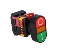 22mm/25mm/30mm APBB-22/AS22/PPBB-30 on/Off Start Stop Push Button Switch 10A/660V Self-Reset/Momentary Light Switch(Blue,110V) industrial