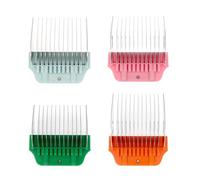 22mm 25mm 32mm 38mm Wide Clipper Guard Attachment Set for A5 Series Clippers| Stainless Steel Blade for Professional Dog Groomers| Snap-On/Off Design Wide Guard Combs for Dog Grooming