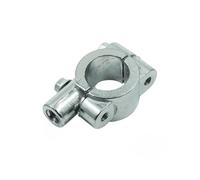 22mm 25mm Handlebar 10mm 8mm Thread Motorcycle Mirror Mount Clamp Rear View Mirror Holder Adapter Clamp Base Mirror Stem Extender(M8 22mm-Silver)