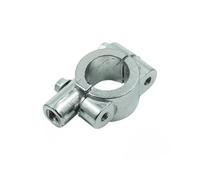 22mm 25mm Handlebar 10mm 8mm Thread Motorcycle Mirror Mount Clamp Rear View Mirror Holder Adapter Clamp Base Mirror Stem Extender(M10 25mm-Silver)