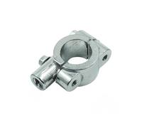 22mm 25mm Handlebar 10mm 8mm Thread Motorcycle Mirror Mount Clamp Rear View Mirror Holder Adapter Clamp Base Mirror Stem Extender(M10 22mm-Silver)